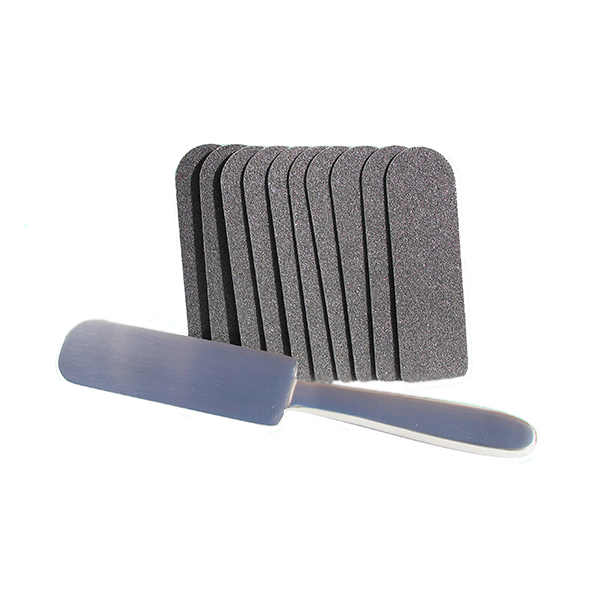 Manico Lima Raspa Inox Pedicure e 10 Ricambi Grana Manico Lima Raspa Inox Pedicure e 10 Ricambi Grana